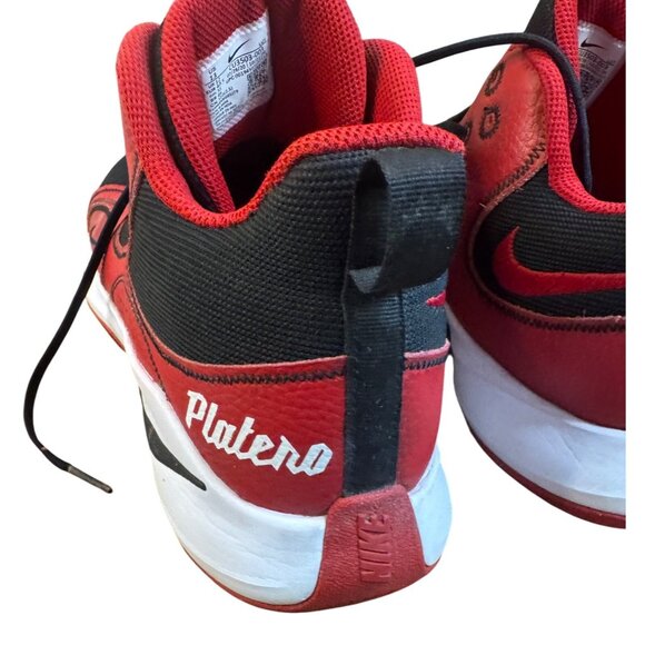 Size 13 Nike Fly By Mid 2 Mens Size 13 Black Red Basketball Shoes Sneakers .LOGO - Picture 13 of 16